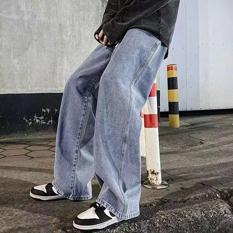 Streetwear Brand Denim - 2023New Streetwear Loose Jeans Men Korean