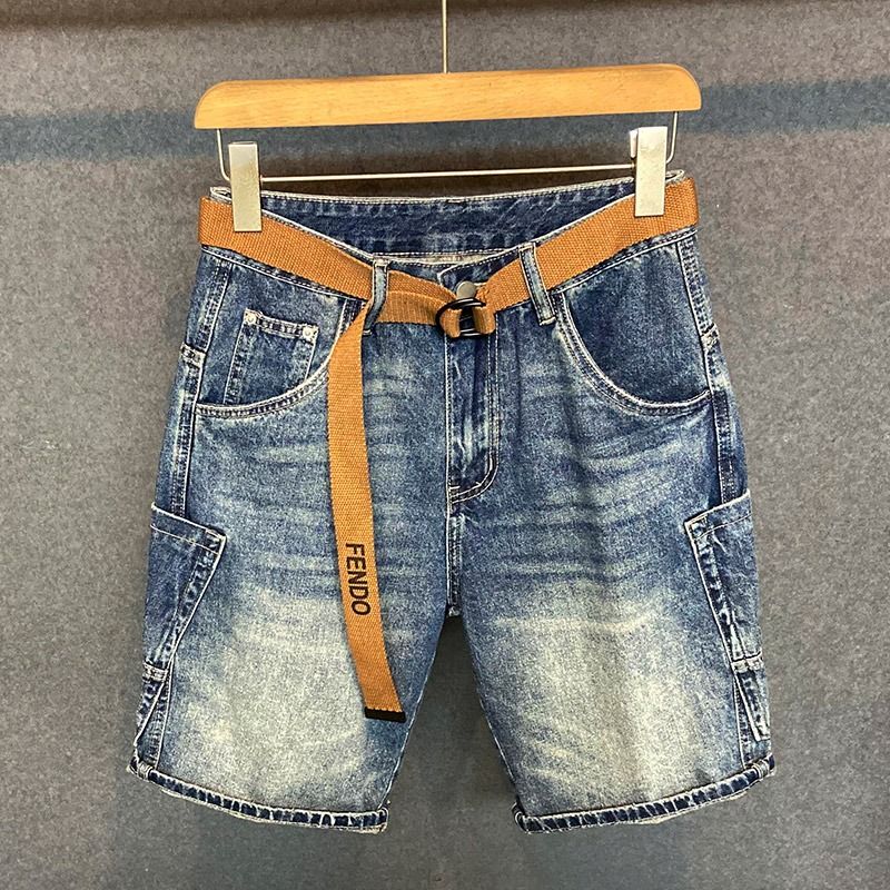 Streetwear Brand Denim - Summer Men's Casual Denim Shorts Brand