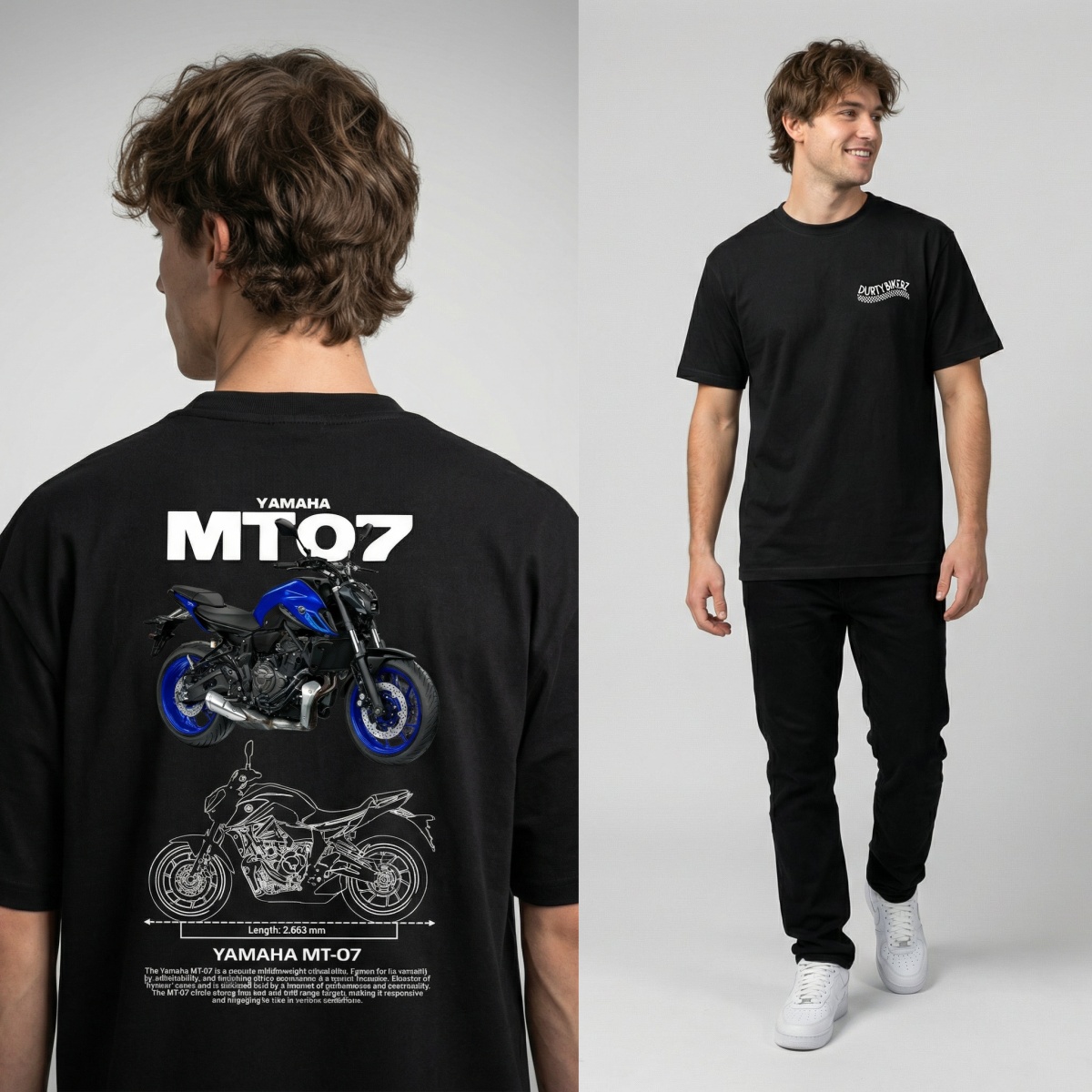 Yamaha MT-07 Naked Bike Style  - огляд і ціна Streetwear Brand Graphics