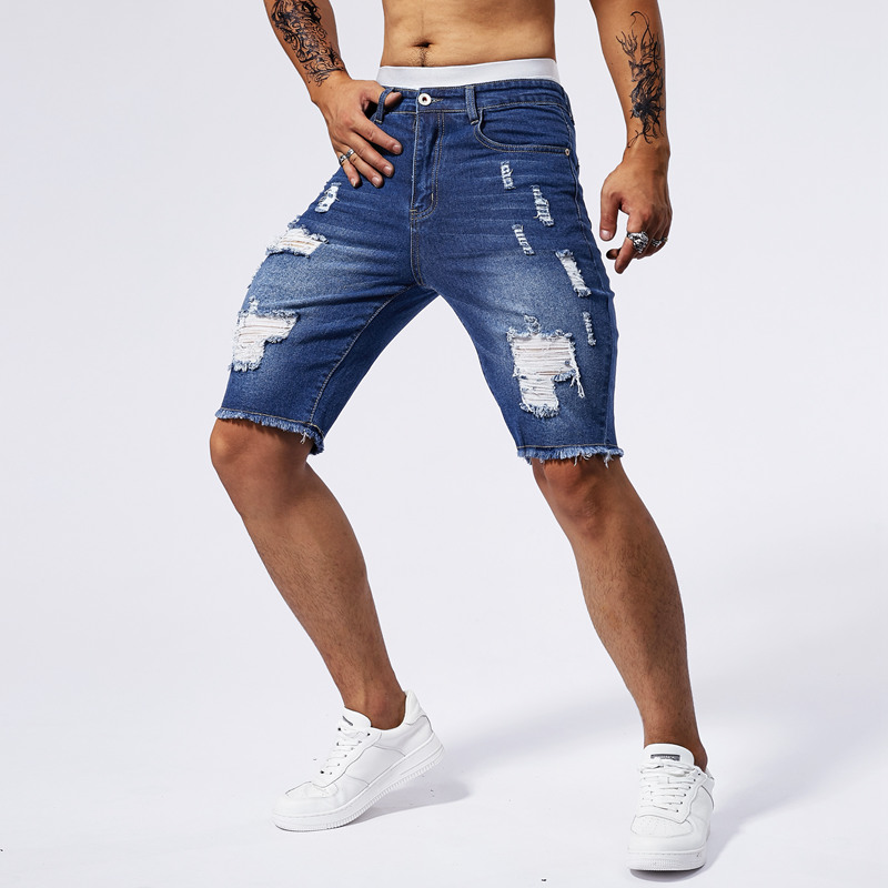 2025 Summer New Men's Ripped D - огляд і ціна Streetwear Brand Denim