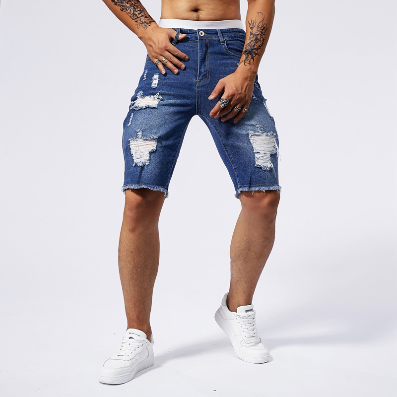 2025 Summer New Men's Ripped D - огляд і ціна Streetwear Brand Denim