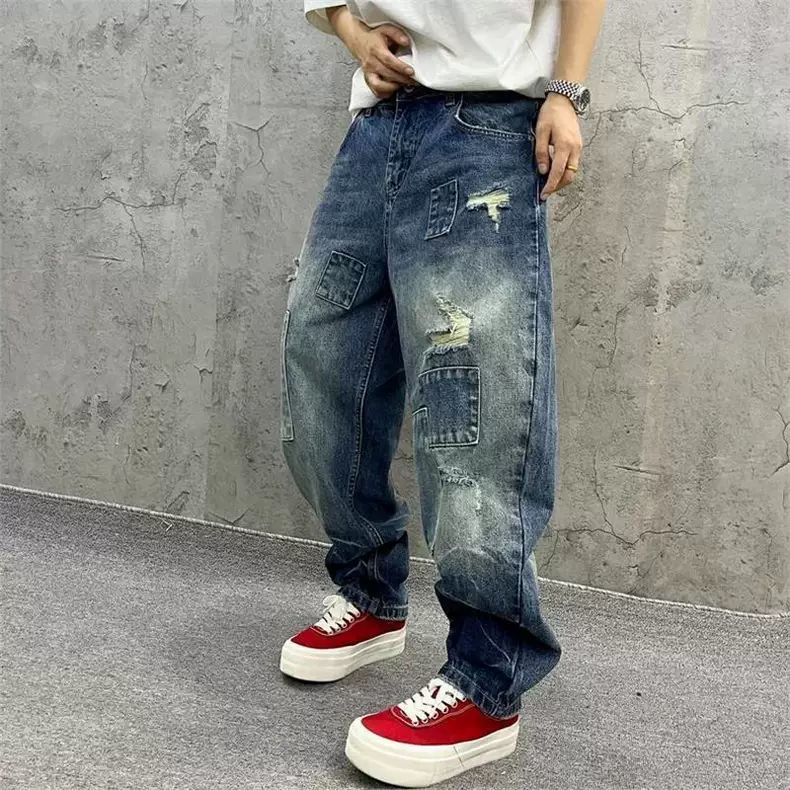 Brand Splicing Jeans Autumn Fa - огляд і ціна Streetwear Brand Denim