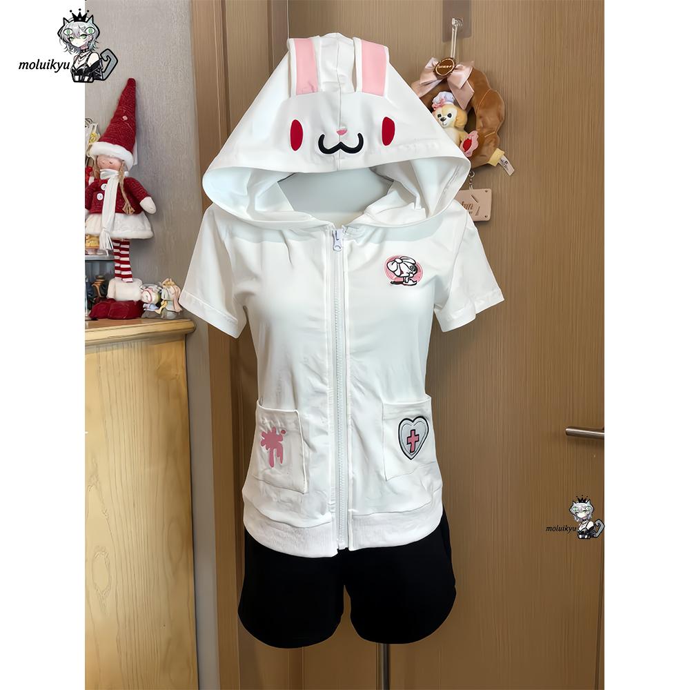 Kawaii Anime Hoodie Short Slee - огляд і ціна Streetwear Brand Y2K